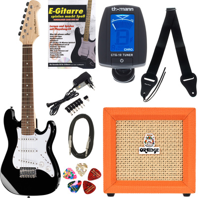Harley Benton Junior Guitar Set 2 BK RW